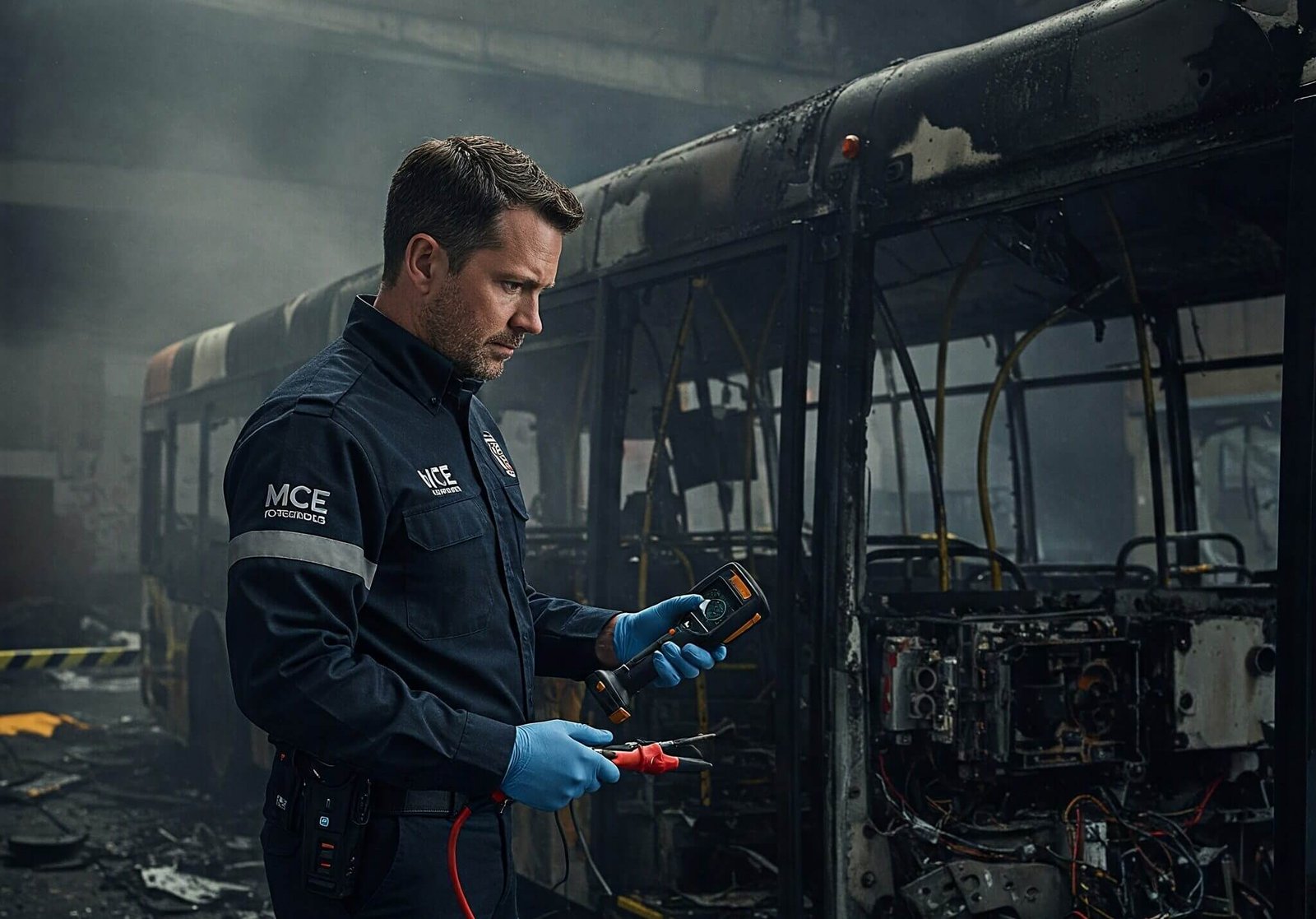 EV Fire Scene